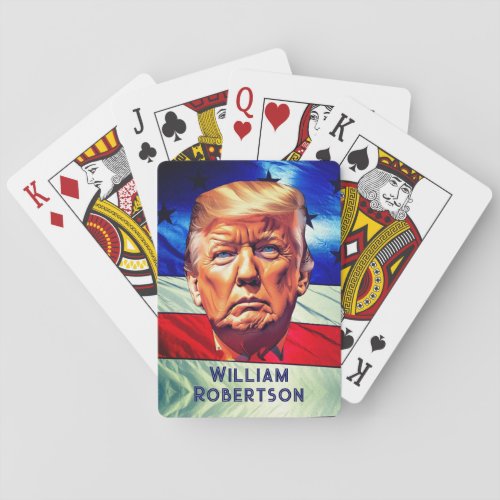 Donald Trump Old Glory Playing Cards