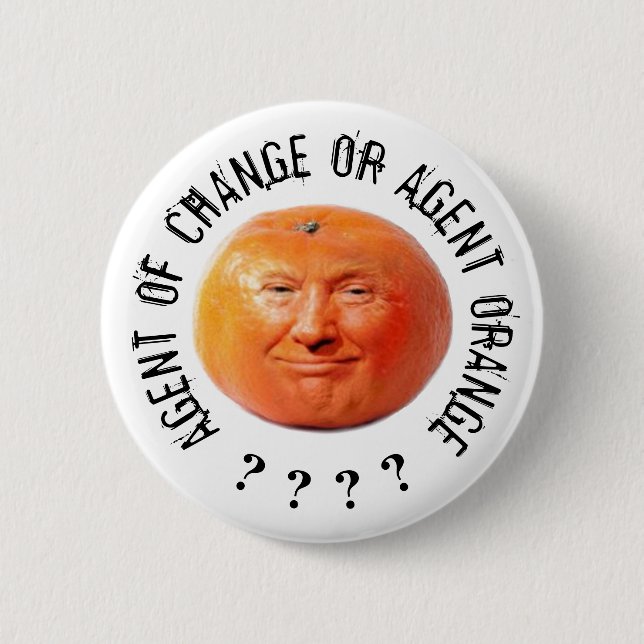 Donald Trump Orange Button (Front)