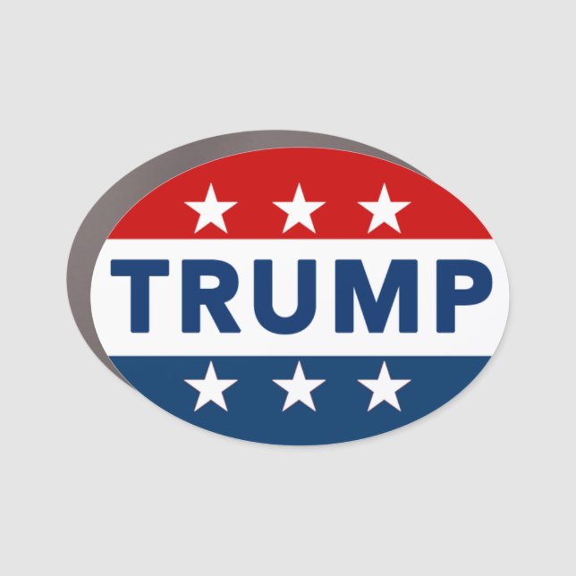 Donald Trump Oval Car Magnet (Front)
