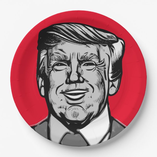 DONALD TRUMP PAPER PLATES (Front)