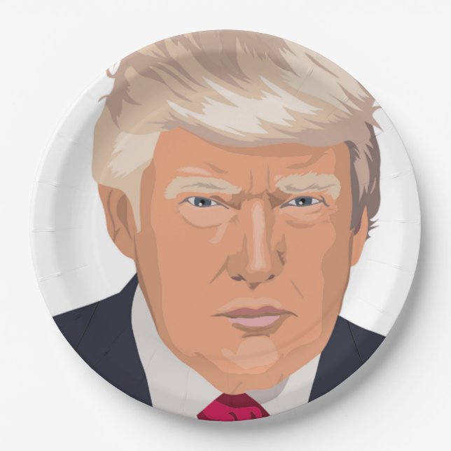DONALD TRUMP PAPER PLATES (Front)