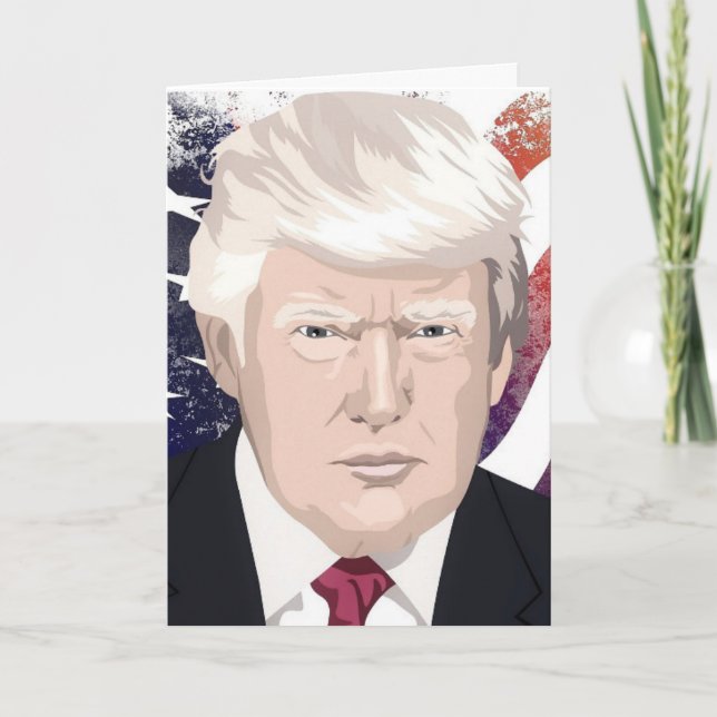 DONALD TRUMP PATRIOTIC BIRTHDAY CARDS (Front)