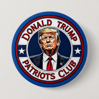 Donald Trump Patriots Club Button