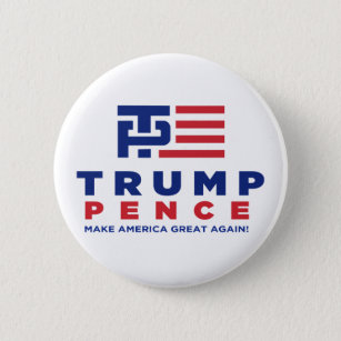 Donald Trump Pence 2016 Election Campaign Button