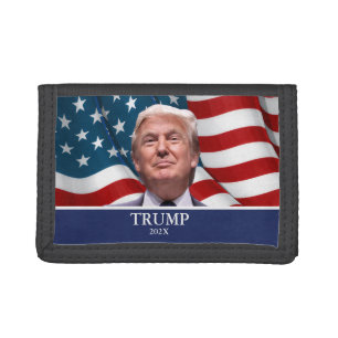 Donald Trump Personalized Name Trifold Wallet