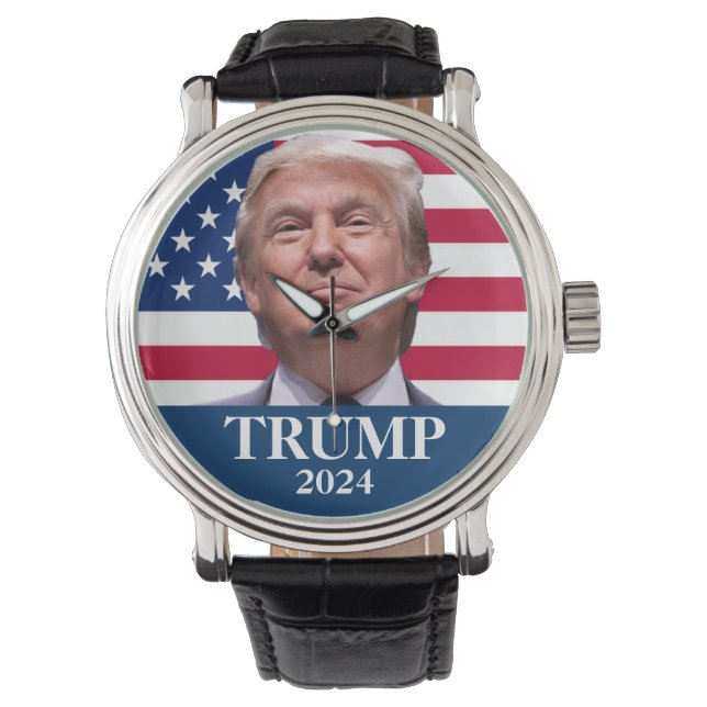 Donald Trump Photo  2024 Keep America Great Watch (Front)