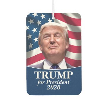 Donald Trump Photo American Flag - President 2020 Air Freshener Donald Trump Photo American Flag - President 2020 Air Freshener