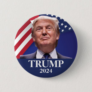 Donald Trump Photo Button