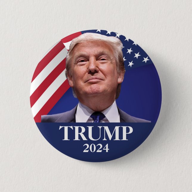Donald Trump Photo  Button (Front)