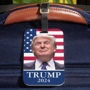 Donald Trump Photo Luggage Tag