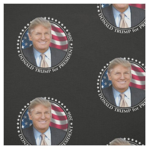 Donald Trump Photo President 2016 Fabric Zazzle