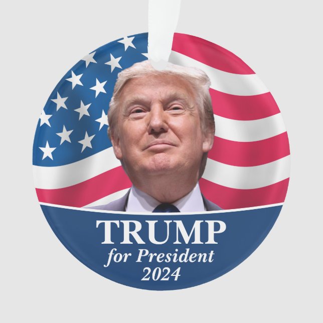 Donald Trump Photo - President 2016 Ornament (Front)