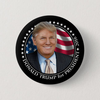 Donald Trump Photo - President 2016 Pinback Button