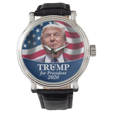 Donald Trump Photo - President 2020 Flag Watch Donald Trump Photo - President 2020 Flag Watch