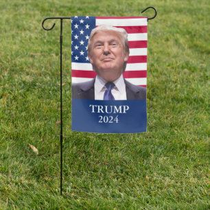 Donald Trump Photo - President 2024 Garden Flag