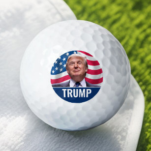 Donald Trump Photo - President 2024 Golf Balls