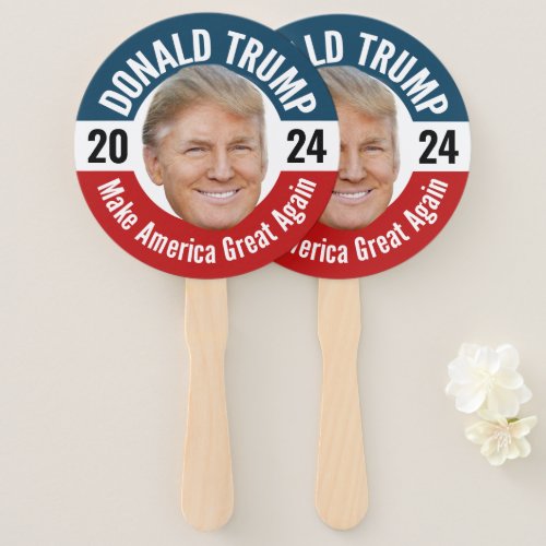 Donald Trump Photo _ President 2024 _ Parade Hand Fan