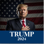 Donald Trump Photo - President  Cutout<br><div class="desc">Donald Trump Photo - President - enough said Pinback Button</div>