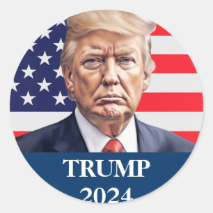 Donald Trump Photo - President enough said  Classic Round Sticker