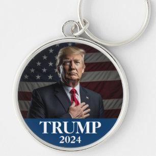 Donald Trump Photo - President - enough said Keychain