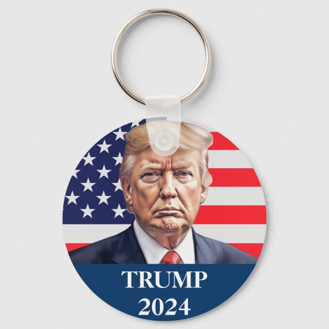 Donald Trump Photo - President enough said  Keychain (Front)