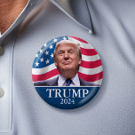 Donald Trump Photo - President - enough said Pinback Button<br><div class="desc">A classic design featuring a picture of the man running for president again. He is running in the election for the Republican ticket. Original photograph taken by Gage Skidmore.</div>