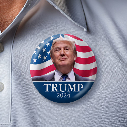 Donald Trump Photo - President - enough said Pinback Button