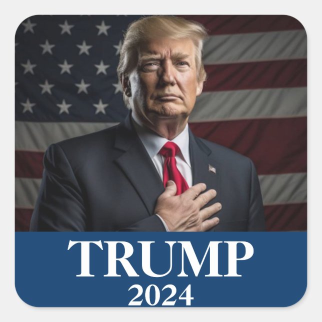 Donald Trump Photo - President -enough said  Square Sticker (Front)