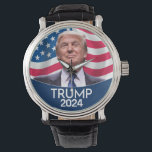 Donald Trump Photo - President Watch<br><div class="desc">A classic design featuring a picture of the man running for president. He is running in the election in the Republican Primary. Original photograph taken by Gage Skidmore, </div>