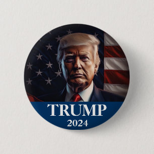 Donald Trump Photo - Presidential Button