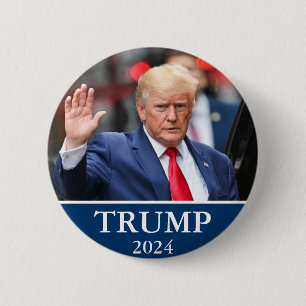 Donald Trump Photo - Trump 2024 Button