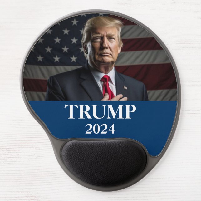 Donald Trump Photo - Trump 2024 Keep America Great Gel Mouse Pad (Front)