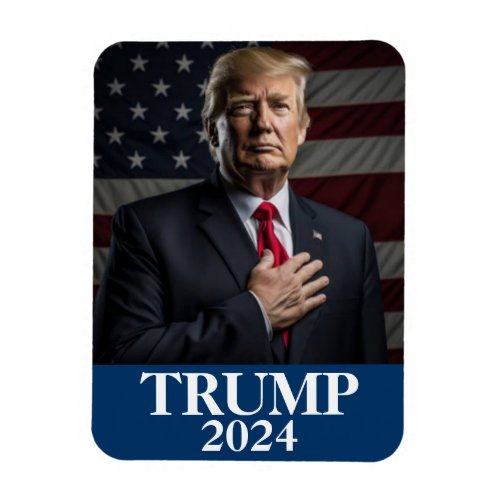 Donald Trump Photo _ Trump 2024 Keep America Great Magnet