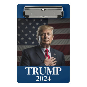 Donald Trump Photo - Trump 2024 Keep America Great Mini Clipboard