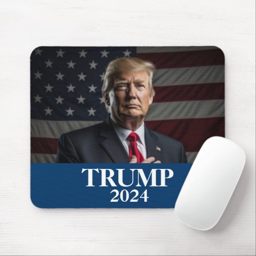 Donald Trump Photo _ Trump 2024 Keep America Great Mouse Pad