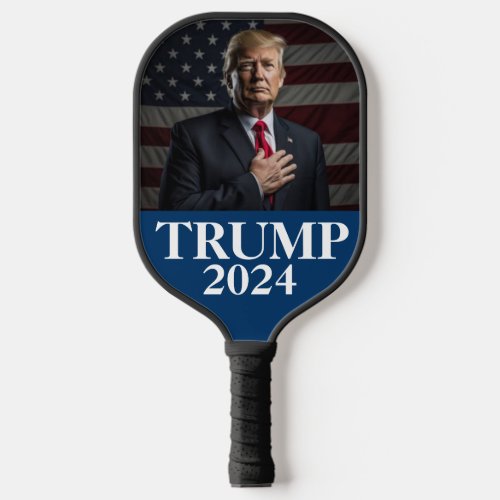 Donald Trump Photo _ Trump 2024 Keep America Great Pickleball Paddle