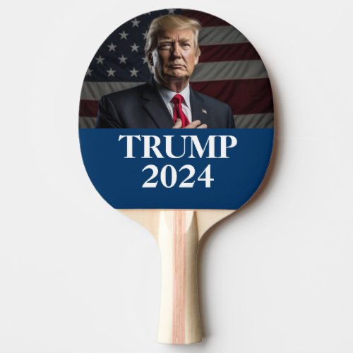 Donald Trump Photo _ Trump 2024 Keep America Great Ping Pong Paddle