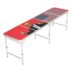 DONALD TRUMP PING PONG BEER PONG TABLE 