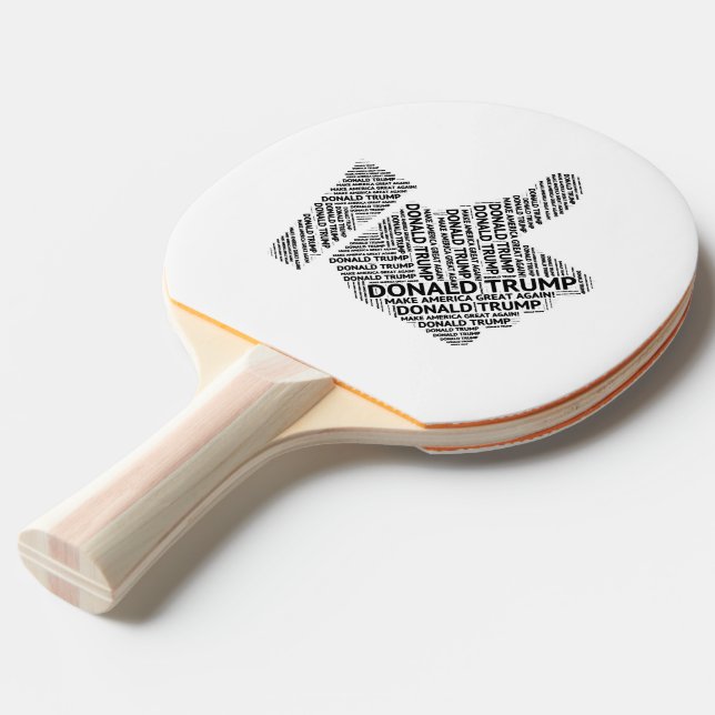 Donald Trump Ping Pong Paddle (Front Angle)