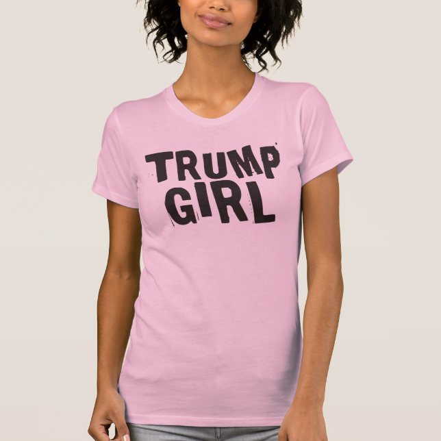 DONALD TRUMP Pink ladies T-shirts (Front)