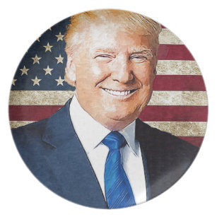 President Trump Plates | Zazzle