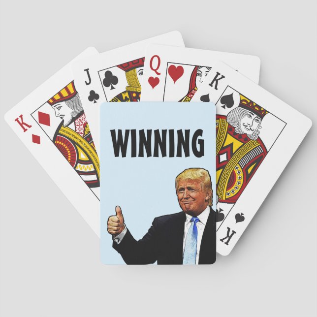 DONALD TRUMP PLAYING CARDS, WINNING POKER CARDS (Back)
