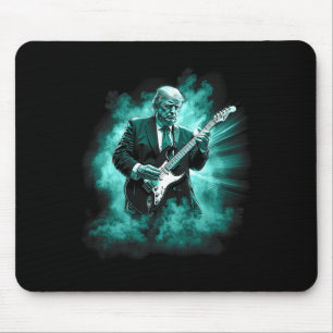Donald Trump Playing Electric Rock Guitar _1  Mouse Pad