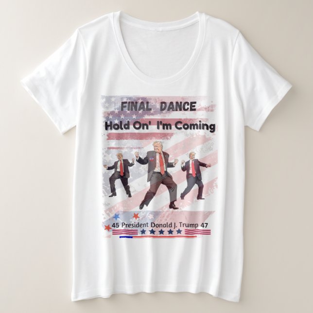 Donald Trump Plus Size Woman's T-Shirt (Design Front)