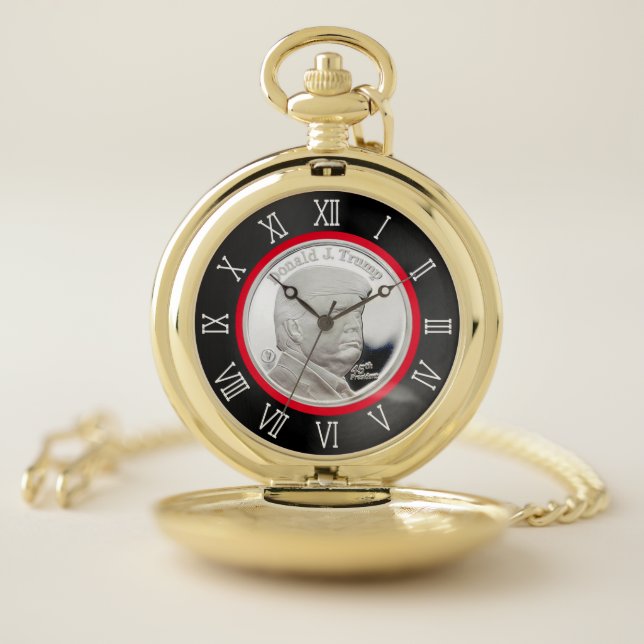 DONALD TRUMP POCKET WATCH (Inside)