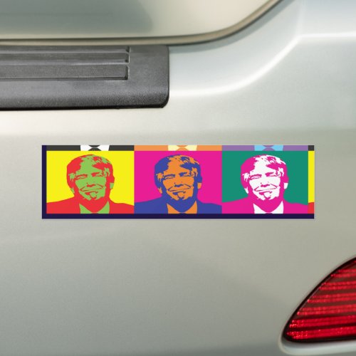 Donald Trump Pop Art Bumper Sticker