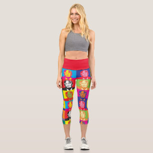 DONALD TRUMP POP ART CAPRI YOGA LEGGINGS