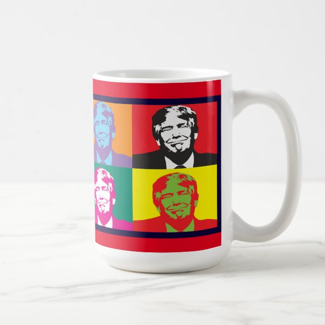 Donald Trump Pop Art Classic White Mug (Right)