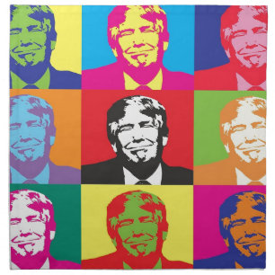 Donald Trump Pop Art Cloth Napkin