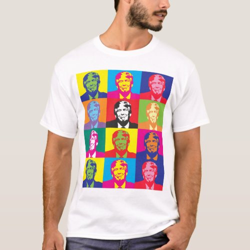 Donald Trump Pop Art Mens Basic T_Shirt